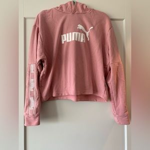 Puma Crop Sweatshirt size small pink